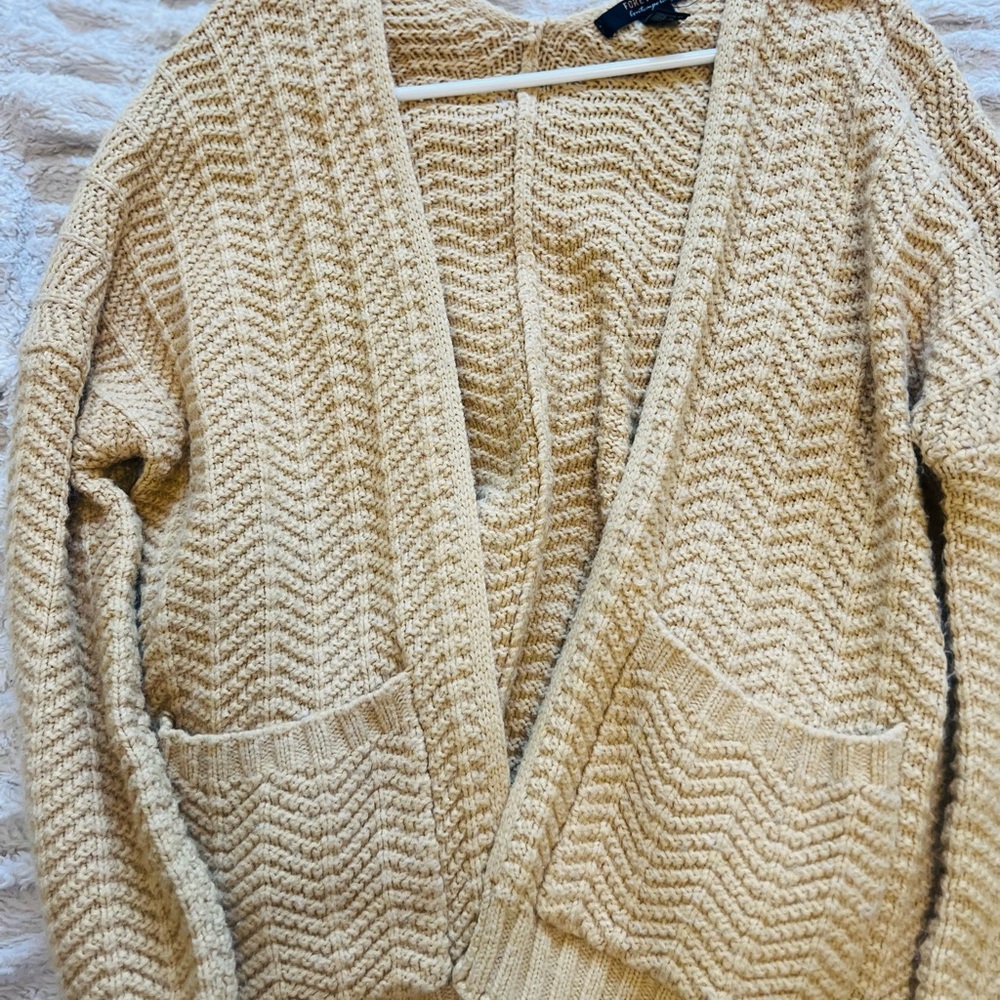 Forever 21 mustard Knit Cardigan